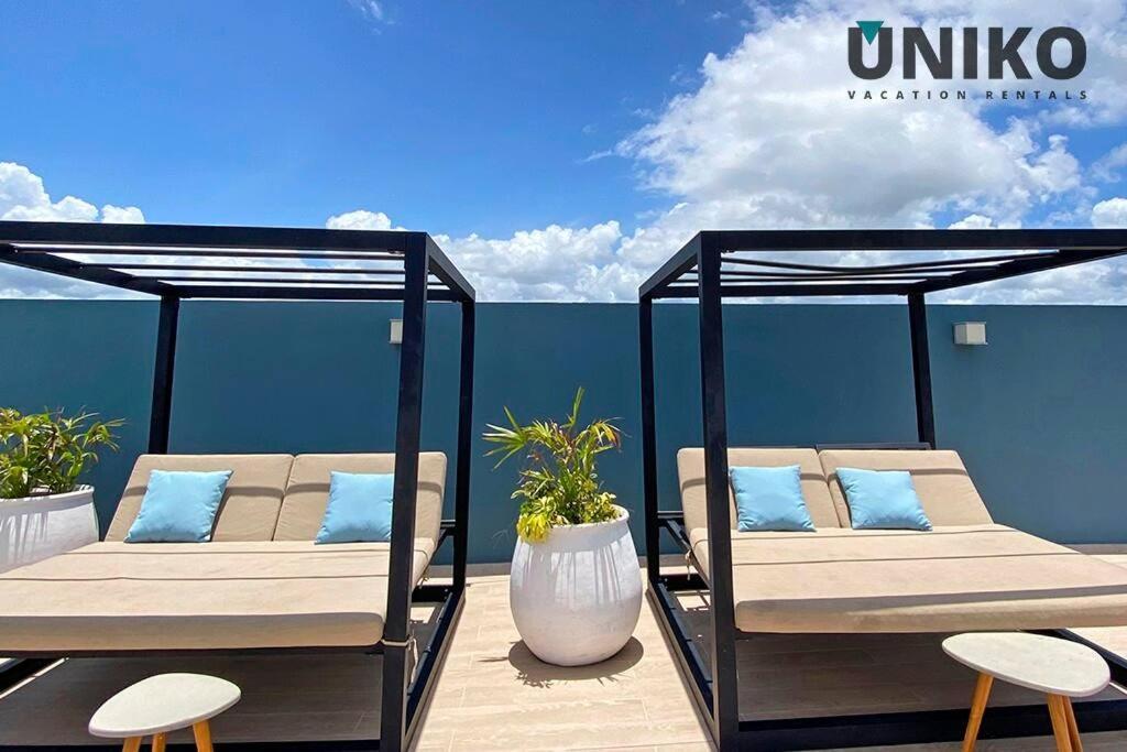 1 Block To The Beach 2Br 6Pax Rooftop Pool King Bed Playa del Carmen Exterior foto