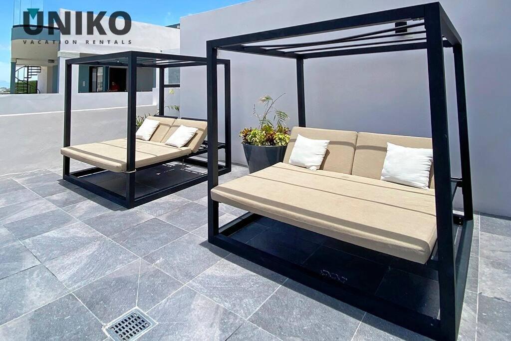 1 Block To The Beach 2Br 6Pax Rooftop Pool King Bed Playa del Carmen Exterior foto