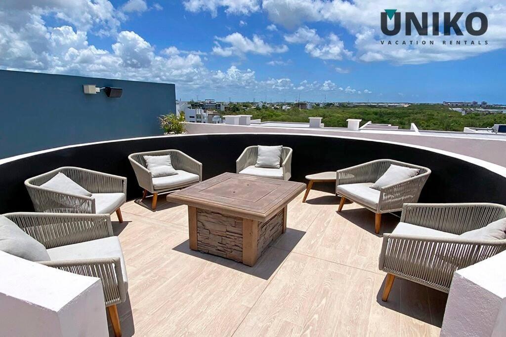 1 Block To The Beach 2Br 6Pax Rooftop Pool King Bed Playa del Carmen Exterior foto